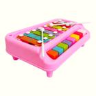 Piano Xilofone Poli Baby Rosa - Polibrinq