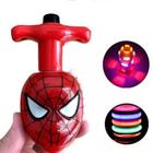 Pião Homem Aranha Brinquedo Educativo Luminoso spinning De Ferro