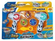 Arena Para Piao Pista Com 4 Pioes Brinquedo Batalha - Braskit