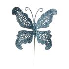 Pick Borboleta com Glitter Azul Claro - 1 Un - Cromus: 1316466