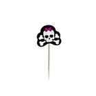 Pick Decorativo - Caveira Menina - 12 unidades - Miss Embalagens - Rizzo