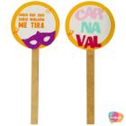 Picks decorativos carnaval em mdf com 2 unid - RICA FESTAS