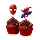 Picks Decorativos Homem Aranha Animação - 8 Unidades