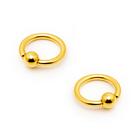 Piercing Captive Aço Cirúrgico Dourado PVD