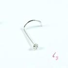 Piercing Nariz Prata 925 Nostril Ponto Luz Zirconia 2mm