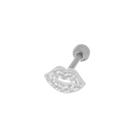 Piercing feminino prata 925 para orelha DAITH HELIX TRAGUS ANTI-HELIX  pedras zirconia antialérgico - Encantada Joias - Piercing - Magazine Luiza