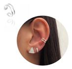 Piercing feminino prata 925 para orelha DAITH HELIX TRAGUS ANTI-HELIX  pedras zirconia antialérgico - Encantada Joias - Piercing - Magazine Luiza