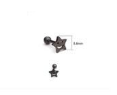 Piercing Tragus Chapa Preto Estrela 5 Mm Modelos