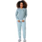 Pijama Adulto Feminino Manga Longa Listrado Moletinho de Inverno Confortável em Algodão para o Frio