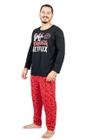 Pijama Adulto Masculino Estampado Longo Inverno Netflix PV