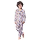 Pijama Americano Infantil Manga Longa Carrinho