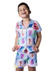 Pijama Americano Menino Infantil Roupa de Dormir Personalizado Stitch