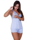 Pijama Baby Doll Amamentação Feminino Com Renda Short Doll Gestante Amamentar Pós PartoParaDormir