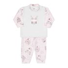 Pijama Bebê Feminino Dedeka Soft Corujinha Branco - 24623