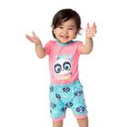 Pijama Bebê Menina Manga Curta Panda Puket 030200669