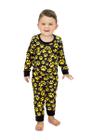 Pijama Body Baby Longo Divertido Patinhas Douradas