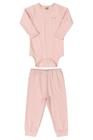 Pijama Body e Calça Malha Energy Thermo Rosa Claro Up Baby