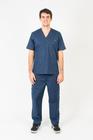 Pijama Cirúrgico Masculino Para Profissionais Da Saúde - Azul Marinho