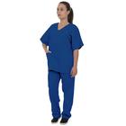 Pijama Cirúrgico Scrub 100% Algodão Azul Royal Unissex Artipé