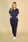 Pijama Cirúrgico Tradicional Scrub Privativo Enfermagem Odonto Veterinaria AZUL MARINHO,M