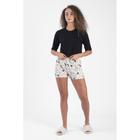 Pijama Constelação Feminino Curto Branco