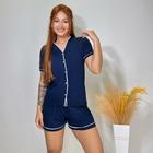 Pijama Curto Feminino Adulto Americano Blogueira Baby Doll