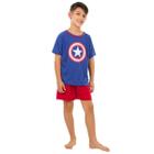 Pijama Curto Infantil Masculino de Heróis