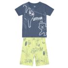 Pijama Curto Infantil Menino Brilha no Escuro Brandili