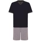 Pijama Curto Lupo 28000-001 Masculino Gola V Algodão T. P/XG