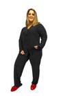 Pijama De Frio Feminino Plus Size Longo Inverno 56 58 60