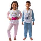 Pijama de Frio Malha Infantil Masculino ou Feminino