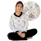 Pijama de Inverno Feminino - Super Quentinho - Fleece Confortável - Peludinho