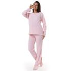 Pijama em Ultrasoft com detalhes em Grid