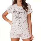 Pijama Feminino Camiseta Curto Joaninha