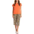 Pijama Feminino Daniela Tombini Joana Pescador Laranja - 950