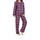 Pijama Feminino Flanela Xadrez Vermelho 100% Algodão