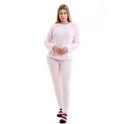 Pijama Feminino Fleece Plush Pelinhos Quentinho Inverno Frio Neve Peludinho