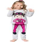 Pijama feminino - infantil - inverno - tamanho 2 ao 3 207784 - kyly