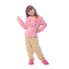 Pijama Feminino Infantil Majestosa Fleece Victory