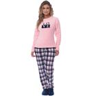 Pijama Feminino Inverno Longo Soft Majestosa Fleece Adulto