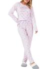 Pijama feminino longo espaço pijama 41069