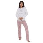 Pijama Feminino Longo Pellin 210158 Sleep Estampado