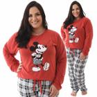 Pijama Feminino Longo Plus Size Inverno Frio Lindo