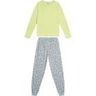 Pijama Feminino Meia Malha Manga Longa Malwee Ref. 117595