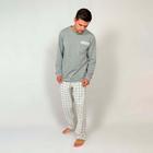 Pijama Flanela Xadrez Winter Cinza - Masculino