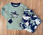 Pijama infantil avião com calça Carters - 2 peças