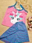 Pijama Infantil Baby Doll Alcinha Verão Short Doll