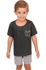 Pijama Infantil Camiseta e Short Marítimo - Izitex