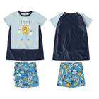 Pijama infantil curto com capa Robô - Up Baby