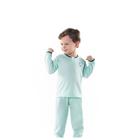 Pijama Infantil de Menino Flanelado Moletinho Calça Comprida Manga Longa Malha Tecido Liso